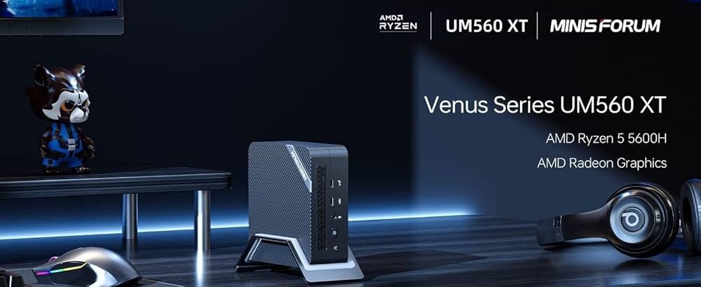 minis forum UM560 XT ミニPC Amazon.com: MINISFORUM UM560 XT Mini PC AMD Ryzen 5 5600H
